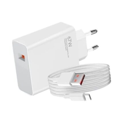 Επιτοίχιος Φορτιστής Xiaomi 67W HyperChar Combo (Type-A) White EU