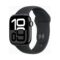 Apple Watch (Series 10) Gps 42mm Aluminium Jet Black Case με Sport Band S/M Black EU