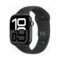 Apple Watch (Series 10) Gps 46mm Aluminium Case Jet Black με Sports Band Black M/L EU