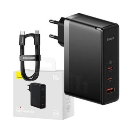 Επιτοίχιος φορτιστής Baseus 140W Pro Fast Charger GaN5 JetBlack EU