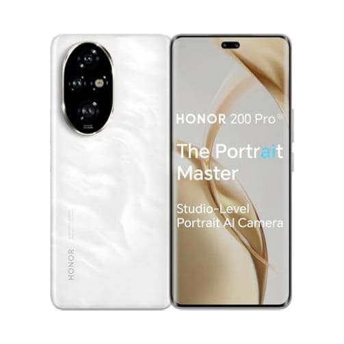 Honor-200-Pro-Moonlight-White-OneThing_Gr Honor 200 Pro 5G 512GB (12GB Ram) Dual-Sim Moonlight White EU - Image 1