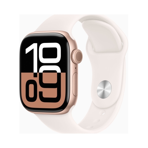 Apple-Watch-Series-10-GPS-42mm-Aluminium-rosegold-OneThing_Gr.jpg Apple Watch (Series 10 2024) Gps 42mm Aluminium Case Rose Gold Sports Band Ligth Blush S/M EU - Image 1