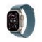 Apple Watch Ultra 3 (Series 11 2025) Gps +Cellular 49mm Natural Titanium Case με Alpine Loop M Light Blue EU