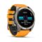 Garmin Watch Fenix 8 AMOLED Sapphire 51mm Titanium/Graphite με λουράκι Spark Orange EU