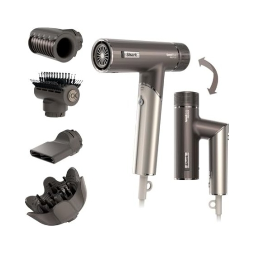 Shark-HD542EU-SpeedStyle-Pro-OneThing_Gr-1.jpg Πολυλειτουργικός Στεγνωτήρας Μαλλιών Shark SpeedStyle Pro Flex 4 in1 Mokka/Silver EU - Image 1