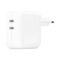 Επιτοίχιος Φορτιστής (Power Adapter) Apple 35W (2 x USB-C) White EU