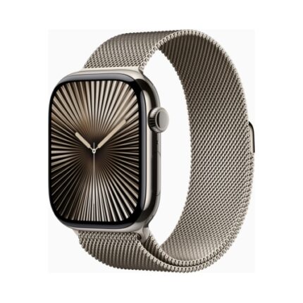 Apple Watch (Series 10 2024) Gps +Cellular 46mm Natural Titanium Case S/M με Natural Milanese Loop EU