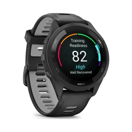 Garmin-Forerunner-265-blackpowder-grey-OneThing_Gr.jpg Garmin Watch Forerunner 265 Music GPS 46mm Black/Powder Grey EU - Image 1