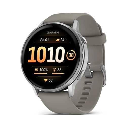Garmin-Venu-4-silbergrau-OneThing_Gr.jpg Garmin Watch Venu® 4 45mm Silver/Grey EU - Image 1