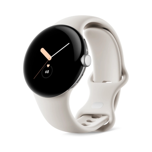 Google-Pixel-Watch-LTE-Polished-Silver-mit-Sportarmband-Chalk-OneThing_Gr.jpg Google Pixel Watch WiFi 41mm Polished Silver Case με Sport Band Chalk EU - Image 1