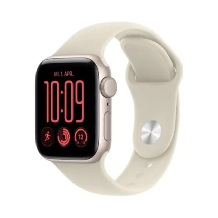 Apple Watch SE 3 (2025) Gps +Cellular 44mm Starlight Aluminium Case με S/M Sand Sport Band EU
