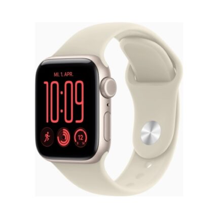 Apple Watch SE 3 (2025) Gps +Cellular 40mm Starlight Aluminium Case με S/M Sand Sport Band EU