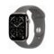 Apple Watch (Series 11 2025) Gps +Cellular 46mm Natural Titanium Case με M/L Stone Grey Sport Band EU