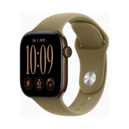 Apple Watch (Series 12 2026) GPS 46mm Dark Bronze Aluminium Case με S/M Olive Sport Band EU