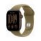 Apple Watch (Series 12 2026) GPS 42mm Dark Bronze Aluminium Case με M/L Olive Sport Band EU - Image 2