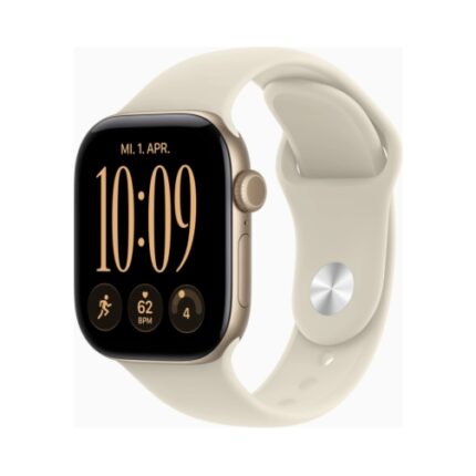 Apple Watch (Series 12 2026) Gps 42mm Light Gold Aluminium Case με M/L Sand Sport Band EU