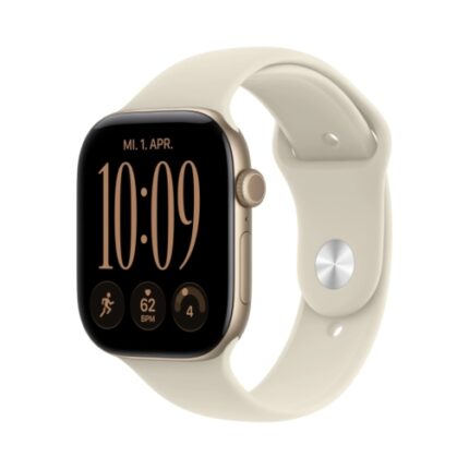 Apple Watch (Series 12 2026) GPS 46mm Light Gold Aluminium Case με M/L Sand Sport Band EU