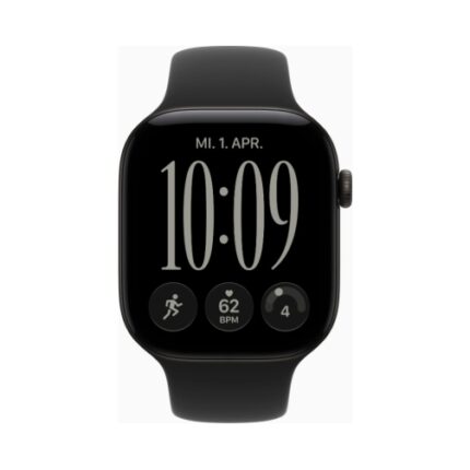 Apple Watch (Series 12 2026) GPS 46mm Black Aluminium Case με M/L Black Sport Band EU
