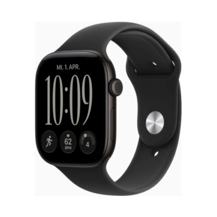 Apple Watch (Series 12 2026) GPS 42mm Black Aluminium Case με S/M Black Sport Band EU