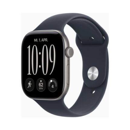 Apple Watch (Series 12 2026) GPS 46mm Space Grey Aluminium Case με S/M Navy Blue Sport Band EU