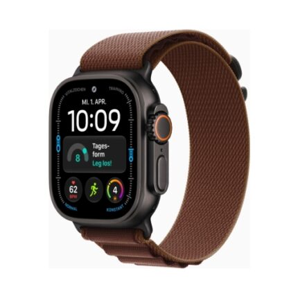 Apple Watch Ultra 4 (Series 12 2026) Gps +Cellular 49mm Black Titanium Case με M Burgundy Alpine Loop EU