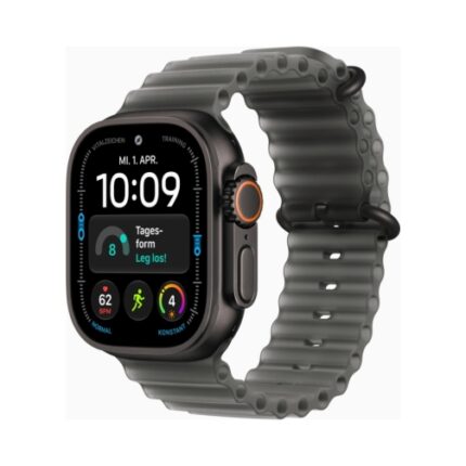 Apple Watch Ultra 4 (Series 12 2026) Gps +Cellular Black Titanium Case με Translucent Black Ocean Band EU