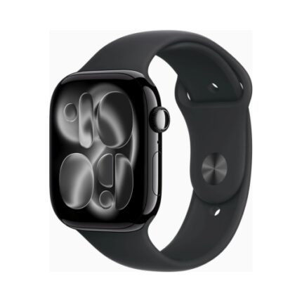 Apple Watch (Series 11 2025) Gps +Cellular 46mm Jet Black Aluminium Case με M/L Sport Band Βlack EU