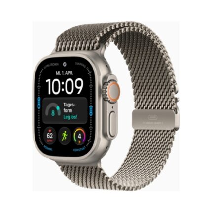 Apple Watch Ultra 4 (Series 12 2026) Gps +Cellular 49mm Natural Titanium Case με L Natural Titanium Milanese Loop EU